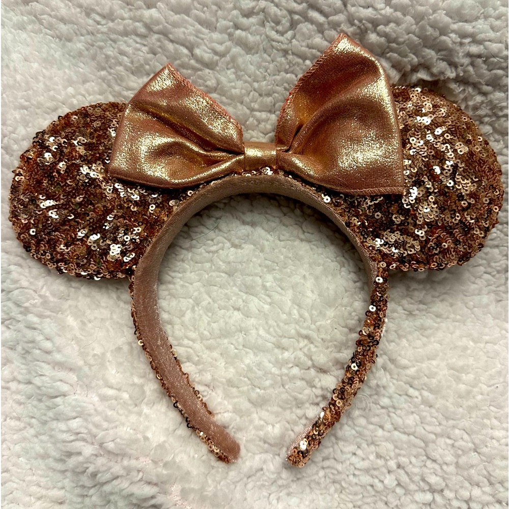 Rose gold Disney Mickey ears headband